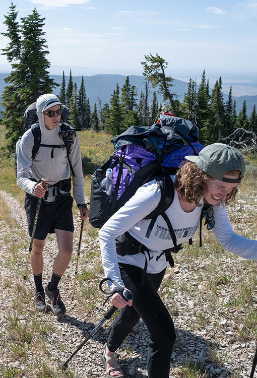 A framed backpack distributes weight and is great for long hikes and heavier carries.