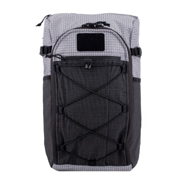 ULA Xpac 30L Grey Robic XPac: Front View with no logo patch on Velcro