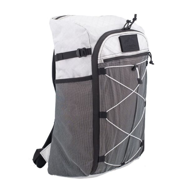 ULA Ultra 36L Dragonfly in White Lightening with removable logo patch on Velcro tab