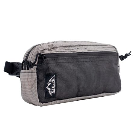 ULA ULTRA Spare Tire Waist Pack: 3/4 Front View Showing front Zippered Pocket